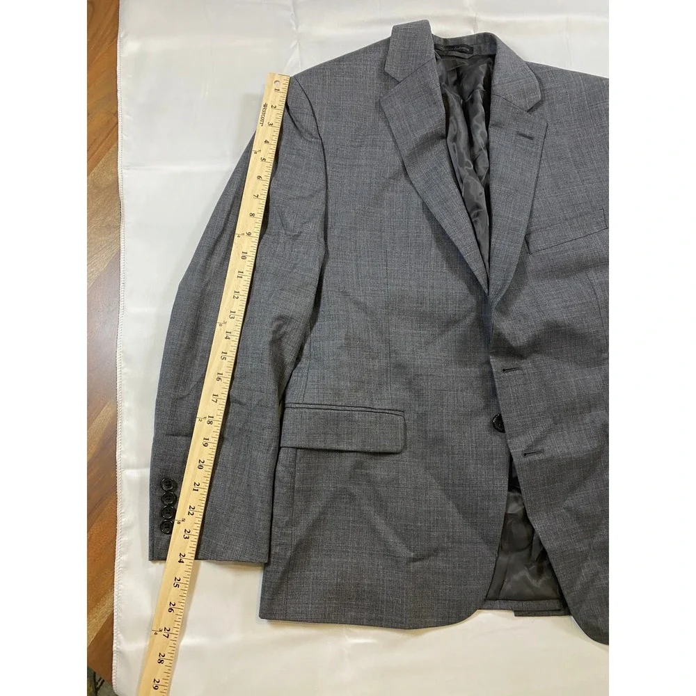 Lauren Ralph Lauren‎ Mens Grey Wool Blend Blazer Jacket Size 40R